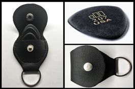 3x Dunlop Jazztone Pick Plektrum + Tasche Bag Plek Plec