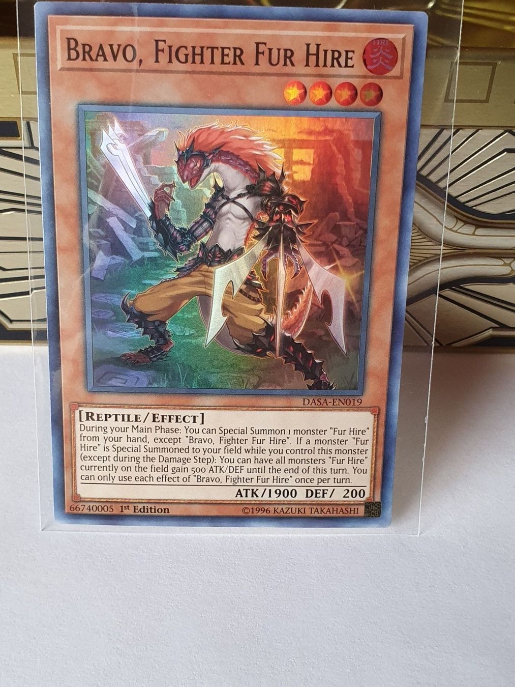 Yugioh Sammelbilder & Trading cards: Bravo, Fighter fur Hire TCG super rare – Gebraucht aus Oberdorf BL von BaldenEagle