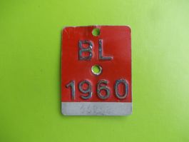 Velonummer / Fahrradnummer BL 1960
