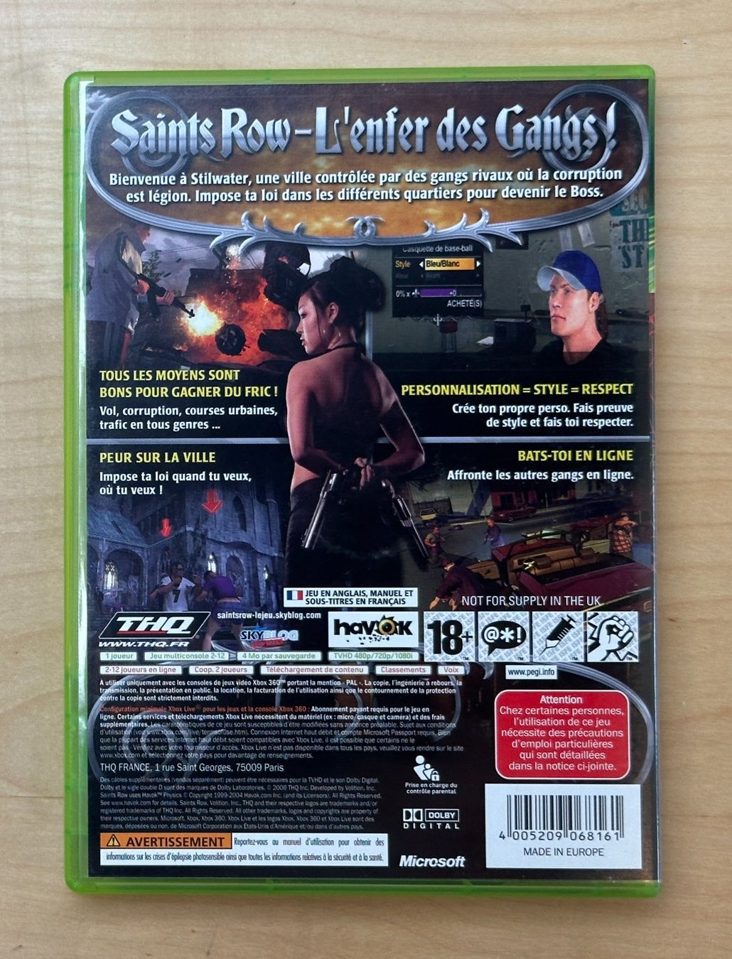 Microsoft Giochi: Saints Row - XBOX 360 – Usato da Genève venduto da Jeux_Retro 1