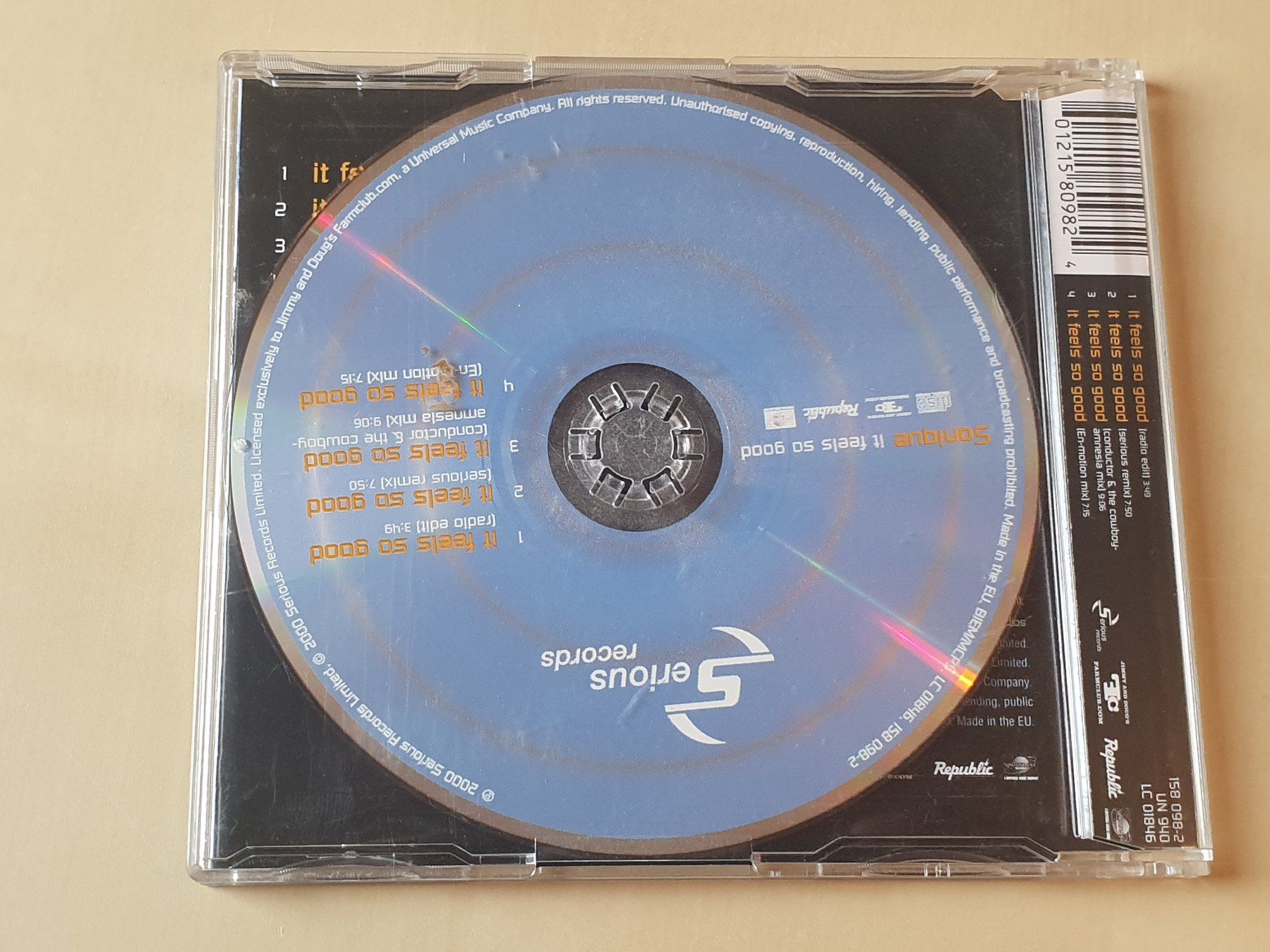 CDs: Sonique it feels so good – D'occasion à Stansstad par collectorsshop 1
