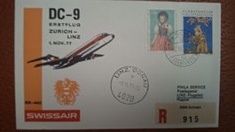 Swissair Zürich - Linz 01.11.1977