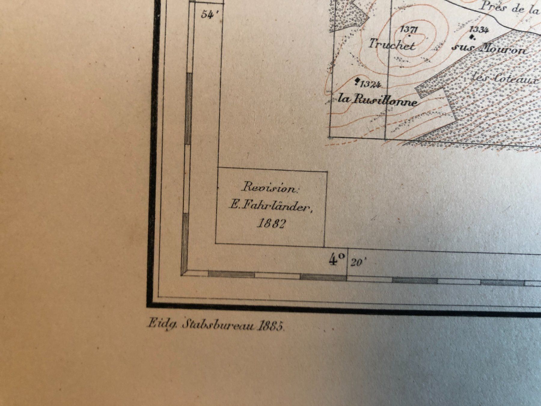 Landkarten & Atlanten: Siegfriedatlas Bl. 281: Travers 1885 – Gebraucht aus Zürich von allp 7