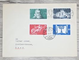 CL01 Enveloppe + Timbre Suisse 1948