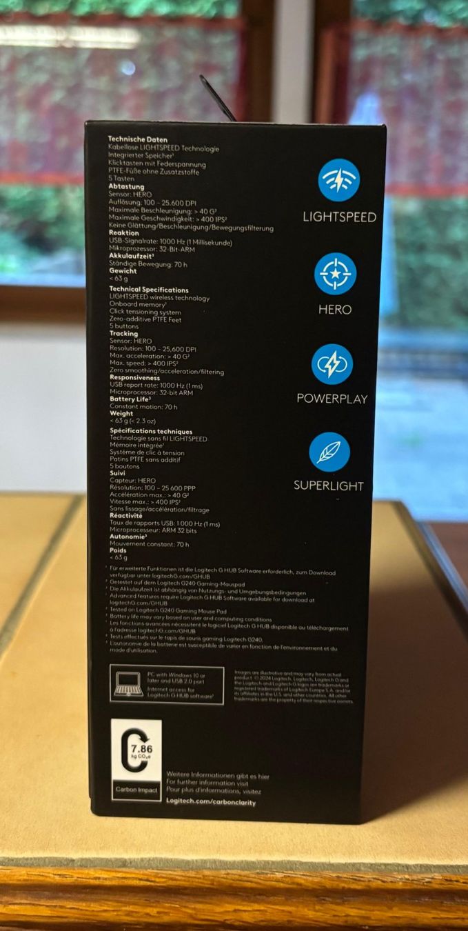Logitech Souris: Logitech G PRO X SUPERLIGHT – Neuf avec emballage d'origine à Sorvilier par ven2tou 2
