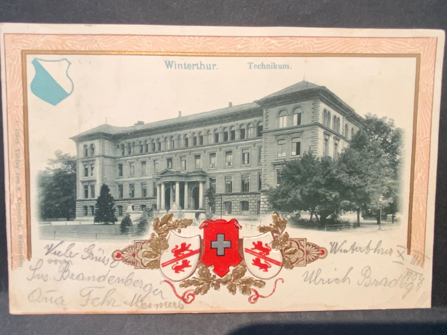 Cartoline postali: AK Winterthur Technikum 1904 – Usato da Wila venduto da 7churfirsten