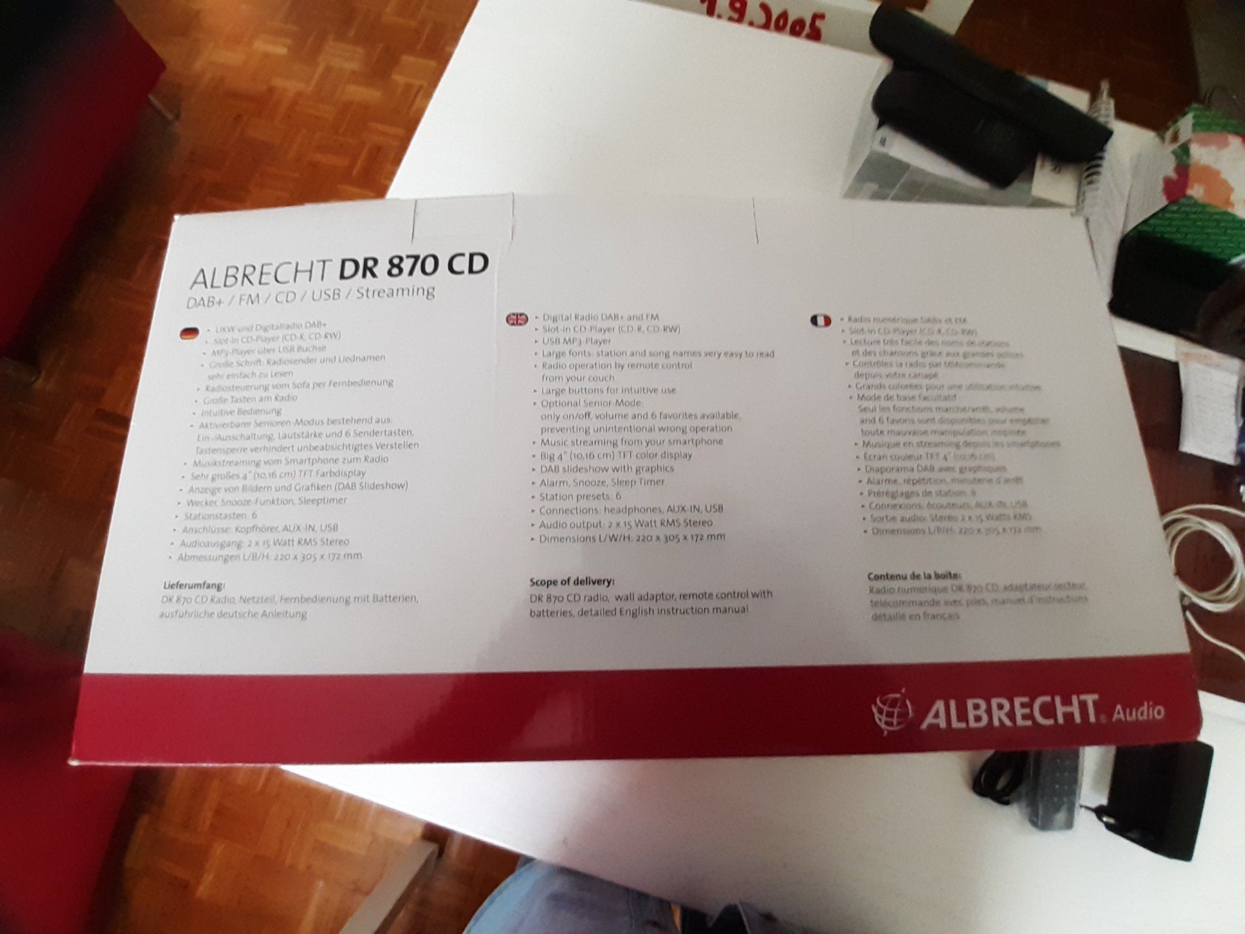 Radio: Albrecht DR 870 DAB+ Radio/CD/USB/Streaming – Usato da Domat-Ems venduto da nugipuff 4