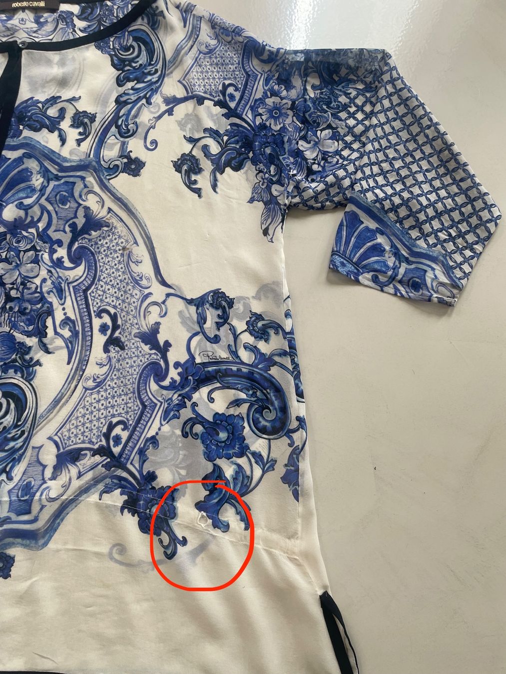 Roberto Cavalli Camicette: Bluse - Roberto Cavalli - Silk Seta Soie – Usato da Minusio venduto da Pink222 8