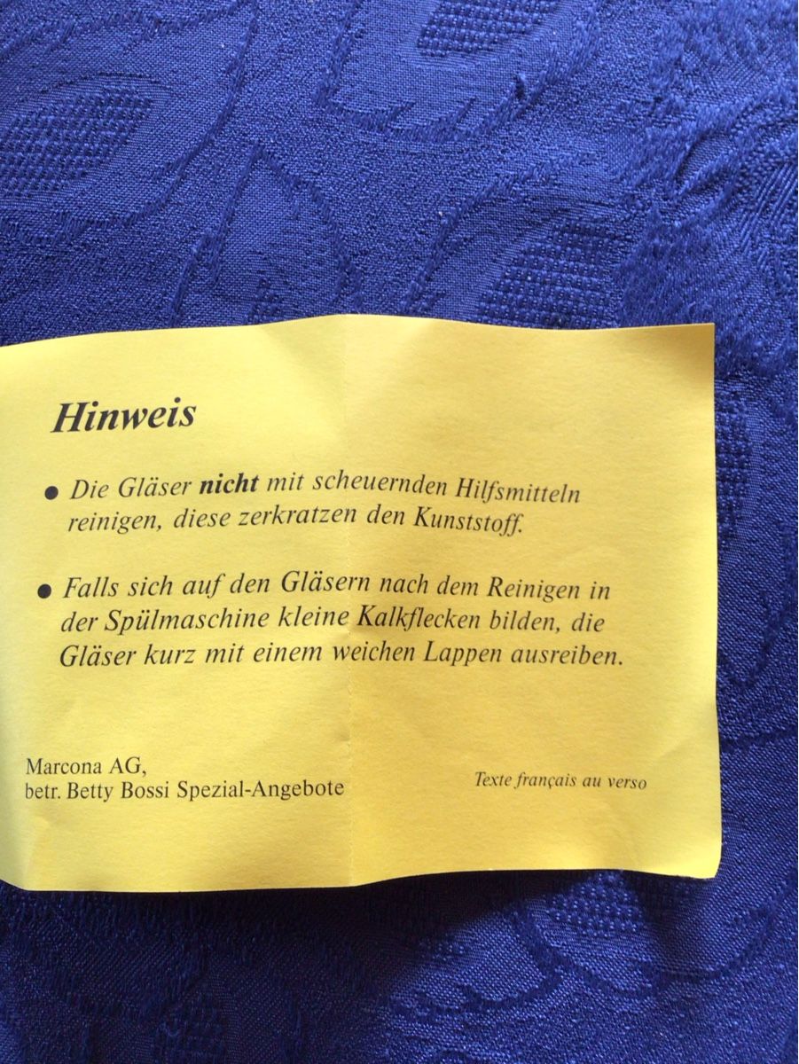 Betty Bossi Bicchieri: 8 Stück Kunsstoffgläser – Usato da Oftringen venduto da anbara 3