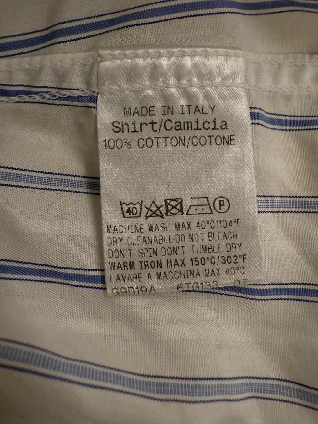 Gucci Camicie: Gucci Hemd, Gr. 42, Sommerhemd, gestreift Kurzarm – Usato da Wollerau venduto da falkenauge444 2