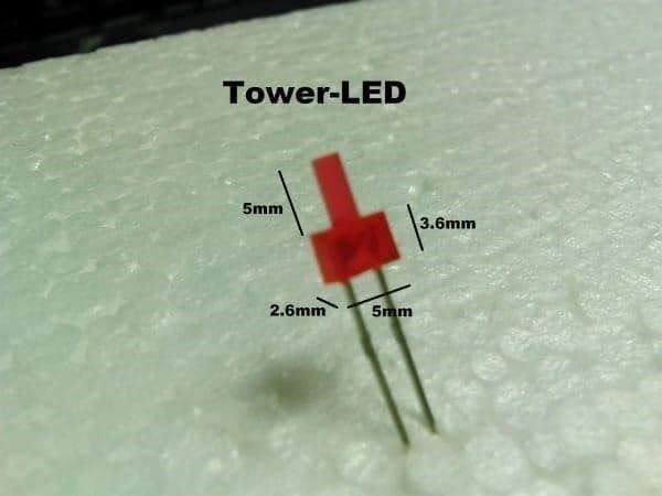 Componenti elettronici: Tower-LED 50 Stk. gelb – Nuovo (secondo la descrizione) da Luzern venduto da Salefactory 3