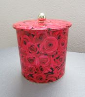 leere runde Blechdose mit Rosenmotiv - ab CHF 5.00