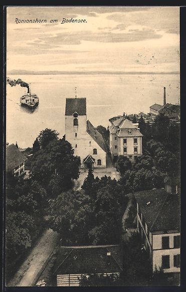 Cartoline postali: Romanshorn am Bodensee, Strassenpartie m – Usato da Berlin venduto da bartko-reher