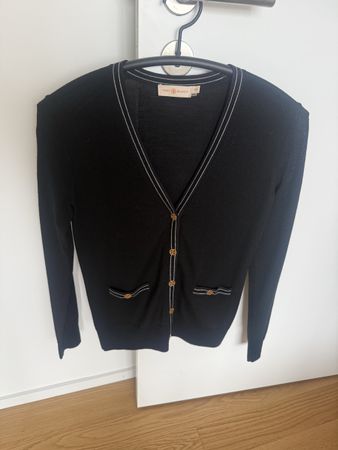 Tory Burch Strickjacke schwarz Grösse XS/TP Merino Wool