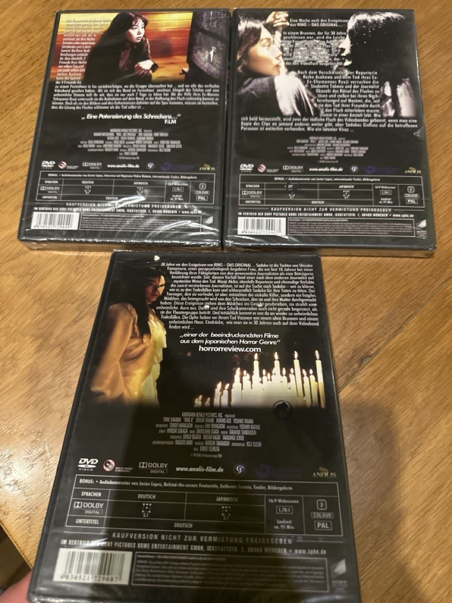 Tutti i DVDs: Ring Original 1-3 DVD, neu OVP – Nuovo e nell'imballaggio originale da Benken ZH venduto da Audi-erich 1