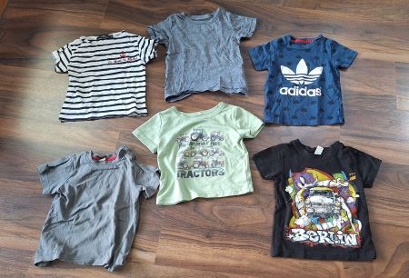 T-Shirts, 6 Stück, Grösse 86/92