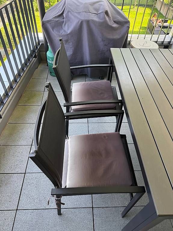 Set di tavolo e panche: Gartentisch inkl. Bank und Stühle – Usato da Liestal venduto da SchmendiSpider 1