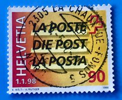 Nr.937 mit gestempelt La Chaux-de-Fonds 