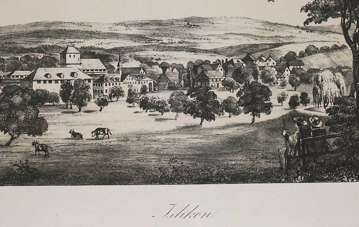 Incisioni: Islikon Tonlithographie 1833 – Usato da Rafz venduto da booksell 1