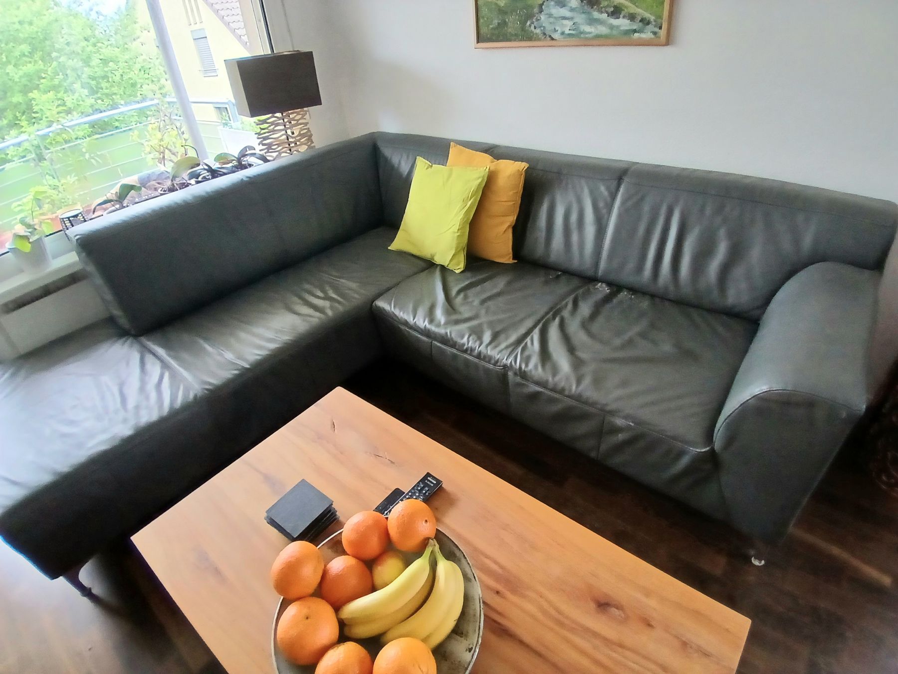 Divani: Elegant Grey Leather Corner Sofa - Spacious and Comfy! – Usato da Dübendorf venduto da rol_fm6d 2