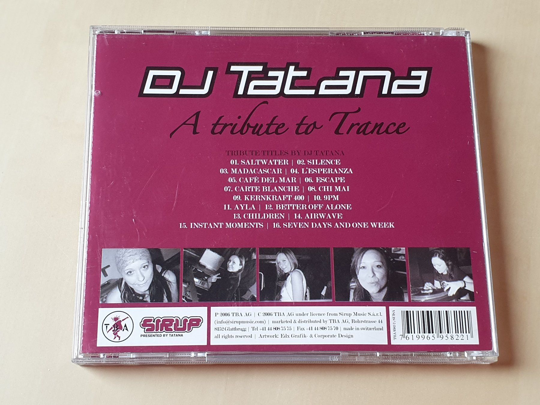 CDs: DJ Tatana A tribute to Trance – Gebraucht aus Stansstad von collectorsshop 1