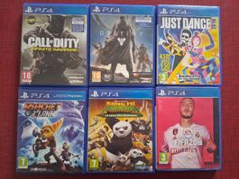 Lot de 6 jeux PS4