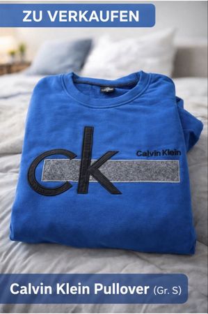 Calvin Klein Pullover blau (Gr. S) – Perfekt für den Frühlin