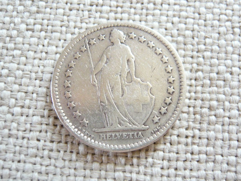 Tutti le monete: 2 FR 1901 SILVER ENVOI EN SUISSE UNIQUEMENT !! – Usato da Echallens venduto da vallottonp 1