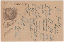 SUCHARD Postkarte - verwendet von LUZERN nach LENZBURG