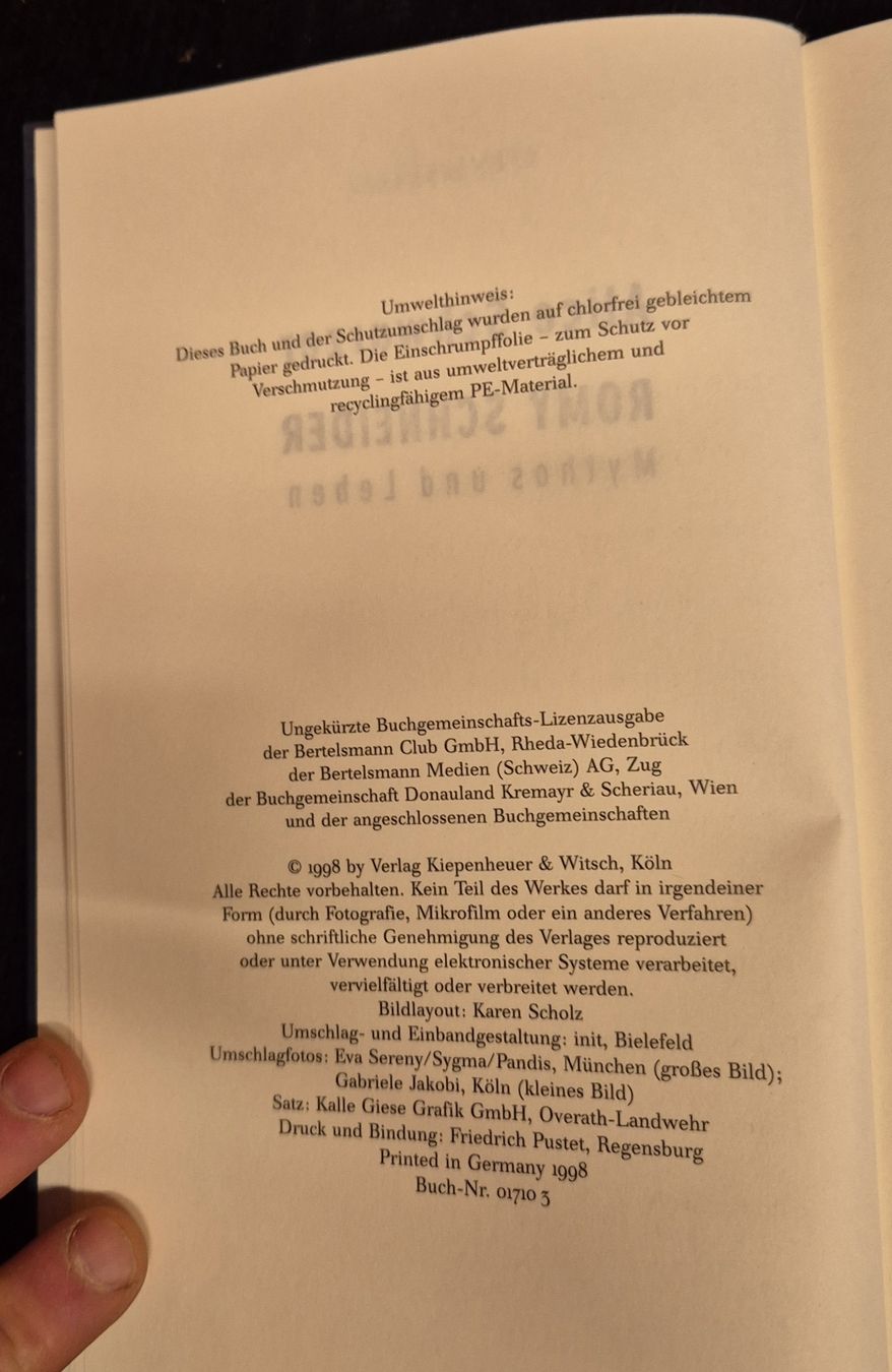 Bücher: Alice Schwarzer: Romy Schneider, Mythos und Leben – Gebraucht aus Halten von GiMu.84 3