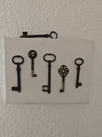 Vintage Schlüssel-Deko: Einzigartiges Wandbild