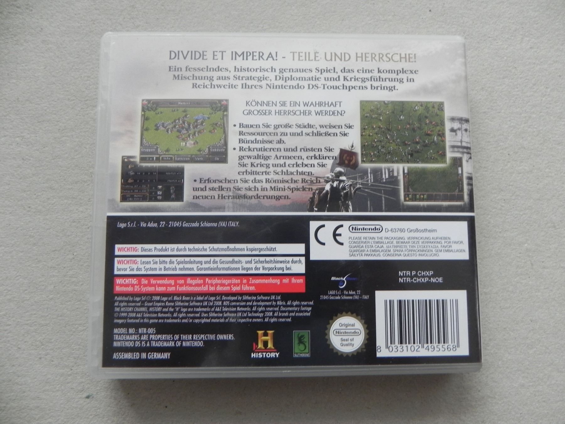 Nintendo Spiele: Nitendo DS Game Great Empires Rome – Gebraucht aus Siebnen von krimsie 1