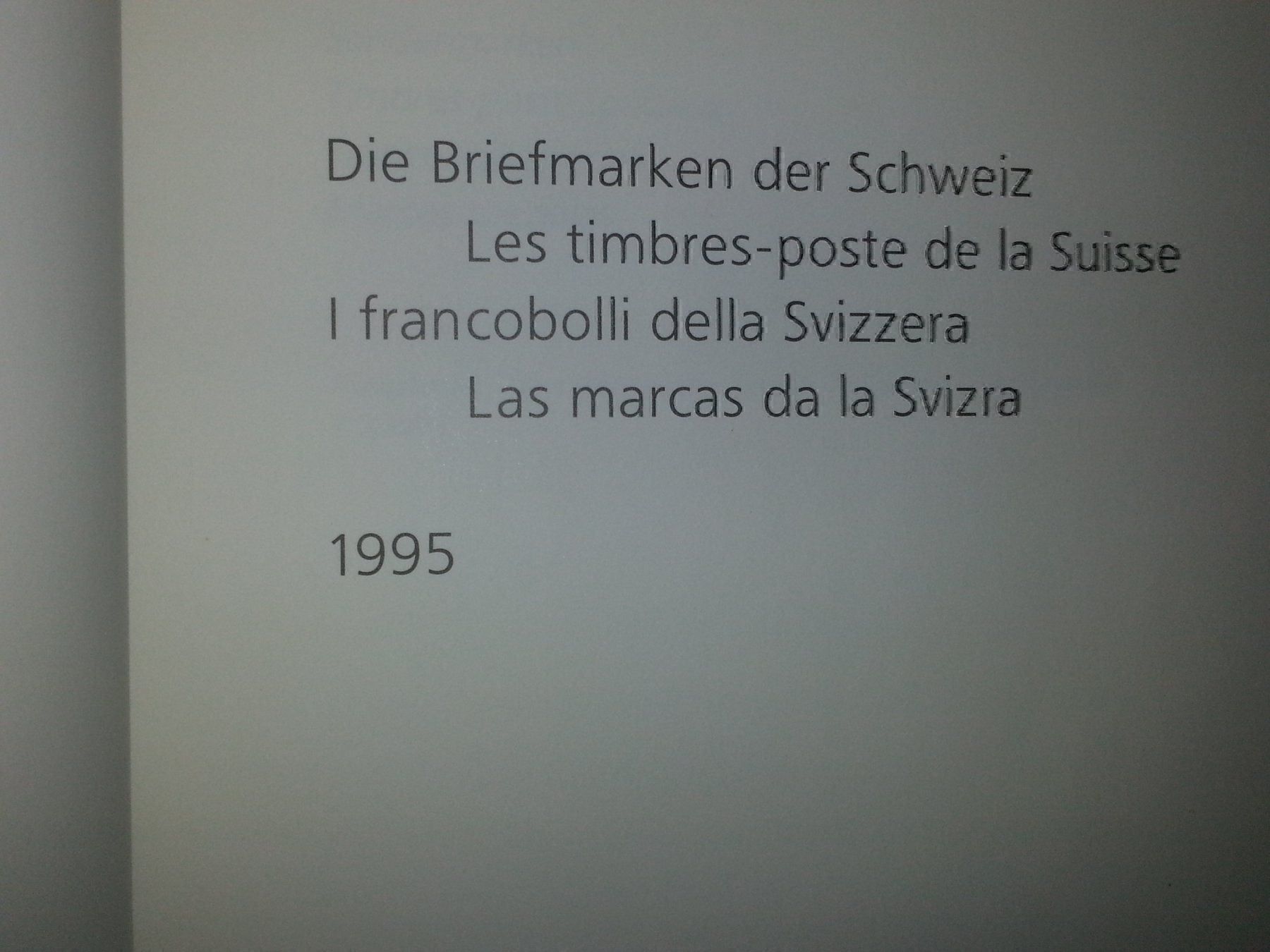 Tutti i francobolli: Markenheft, Briefmarken der Schweiz 1995, gestempelt – Usato da Thalwil venduto da meinverkauf 1
