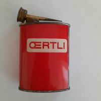 Vintage Oertli Oelkanne, rot, fuer Sammler, Rarität!