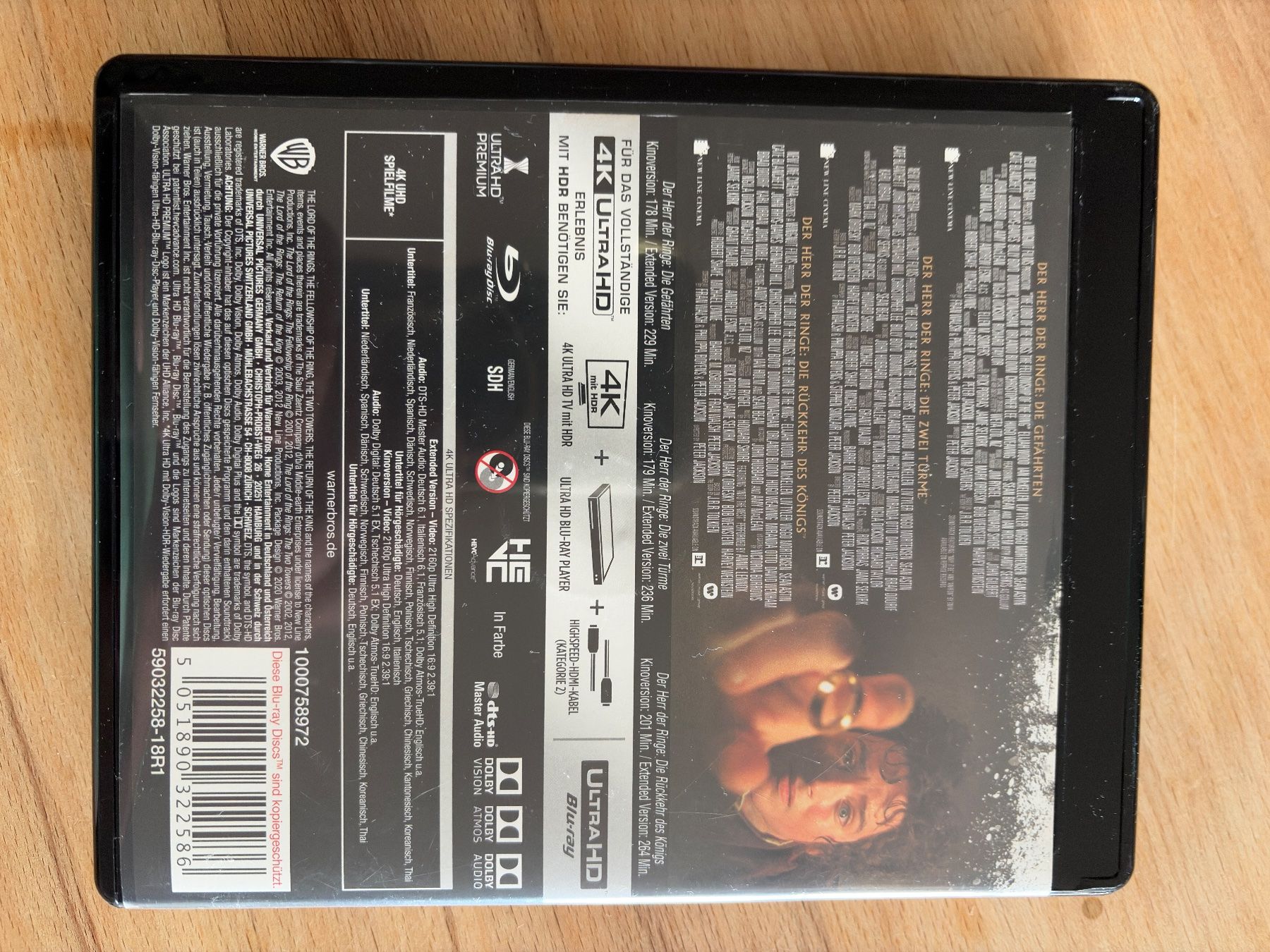 Tutti i DVDs: Der Herr der Ringe 4K Ultra HD – Usato da Hombrechtikon venduto da Dokmasa 4