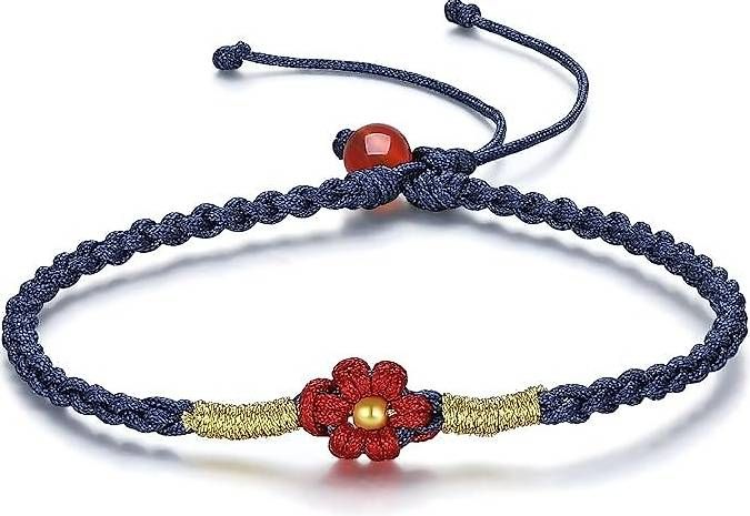 Ciondoli: 24K Gold Armbänder Blumen Charm Gold Bead – Usato da Hemmental venduto da Goldwelt 2