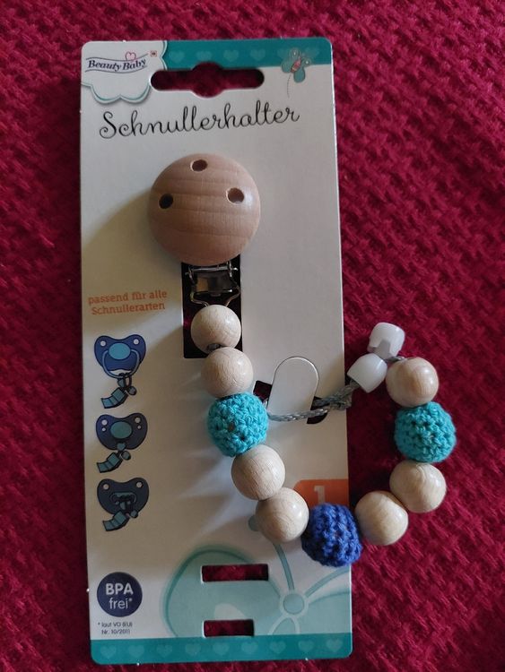 GIPSY Schnullerhalter Maus – Weiches Plüschtier Für Babys, Maschinenwaschbar