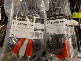Cinch Audio Kabel, assortiert, verschiedene Längen, Set