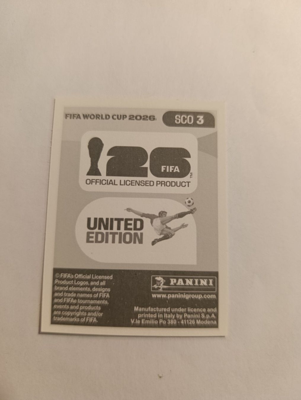 Panini Carte collezionabili: SCO 3, WM 2026 Panini Sticker – Nuovo (secondo la descrizione) da Kriens venduto da Annele97 1