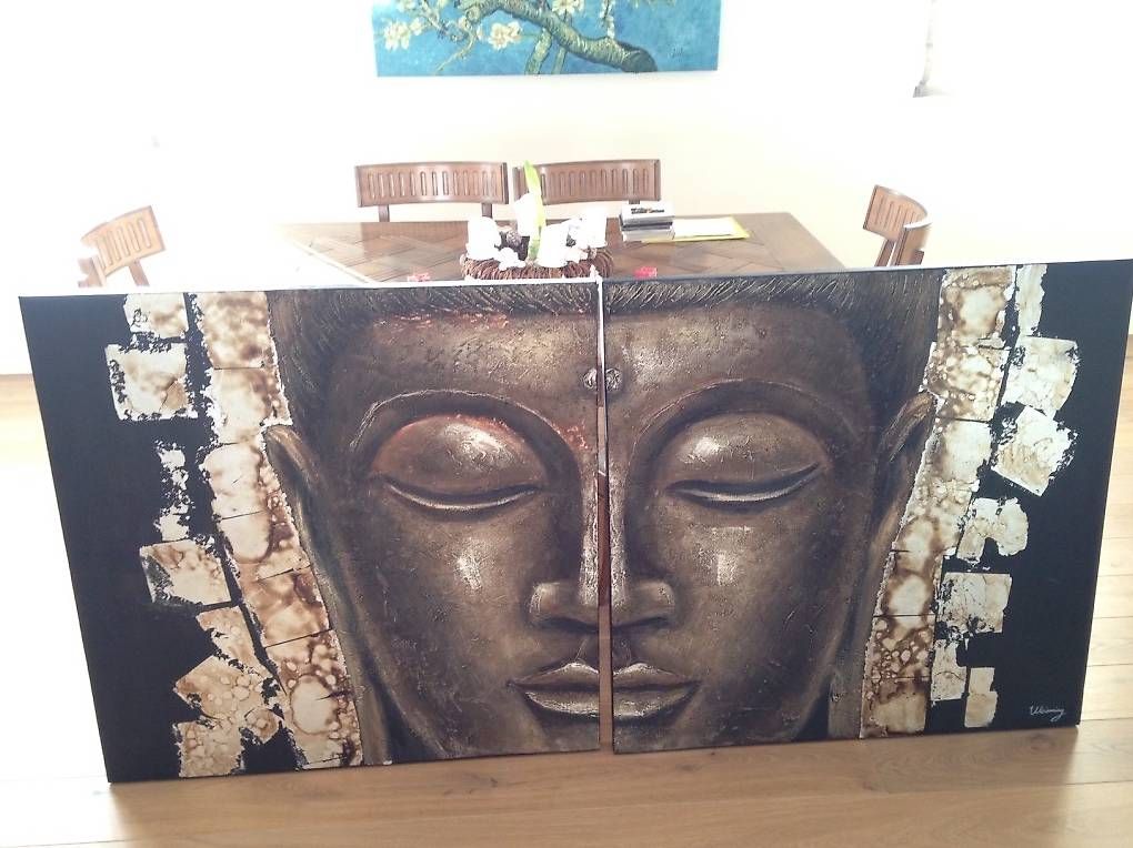 Dipinti: Tableau Bouddha en 2 parties – Usato da Epalinges venduto da RChristina 1