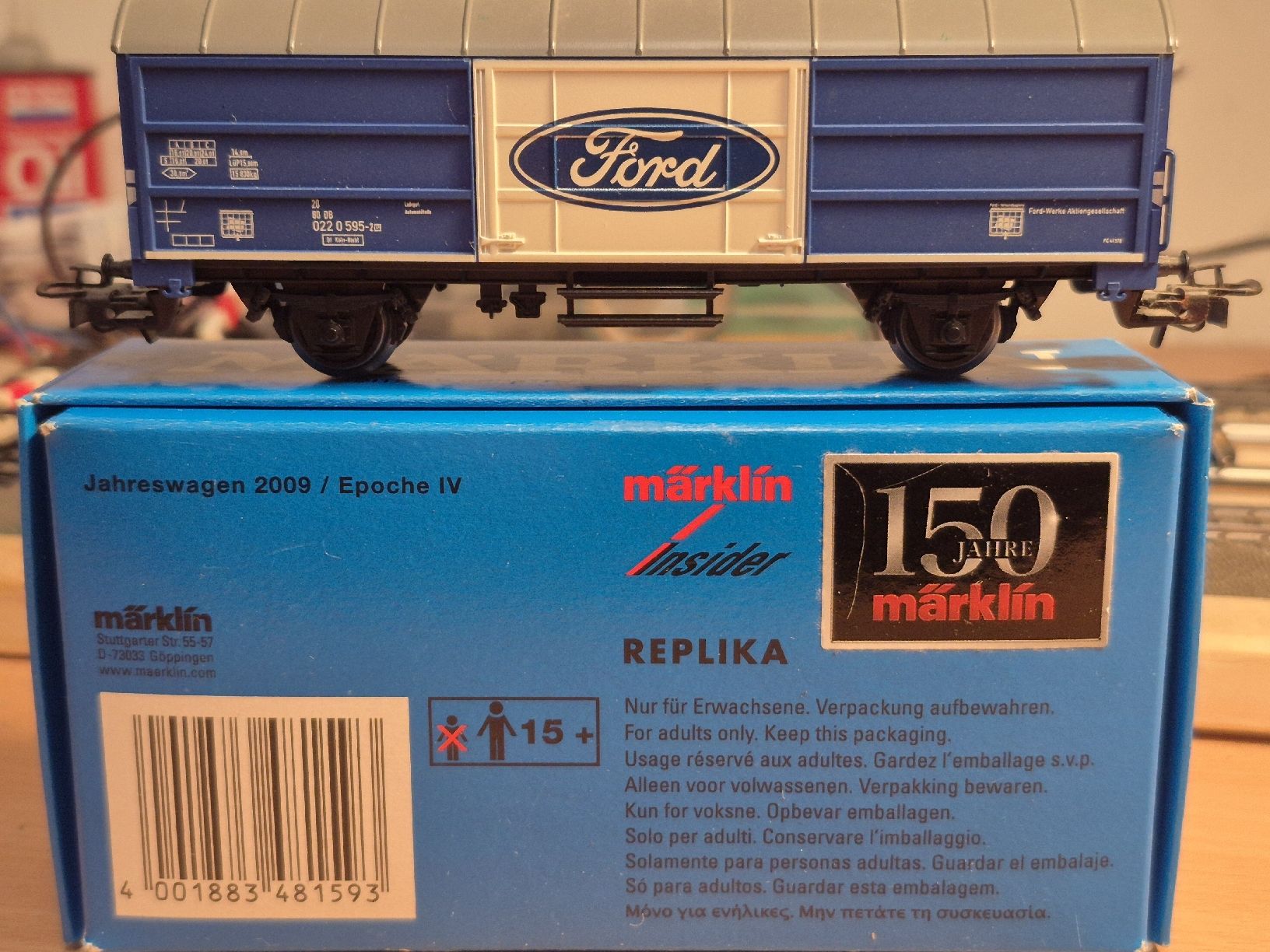 Märklin Modellini di ferrovie: Märklin Güterwagen Bausatz Ford – Usato da Gelfingen venduto da sammythetammy 1
