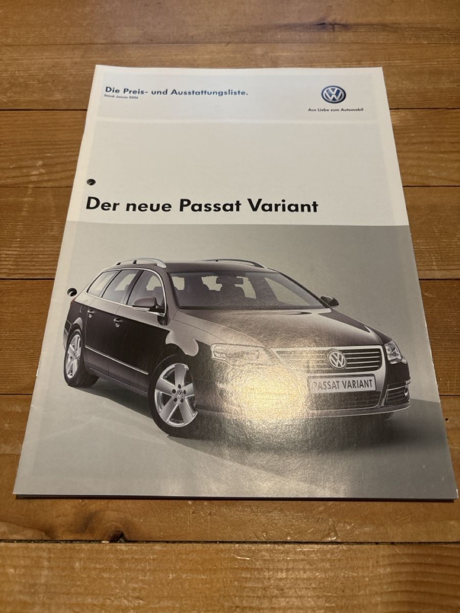 VW Documenti: VW Passat Variant 36 Seiten Preisliste 2005 / 2006 – Usato da Freienstein venduto da Golfbueb 1