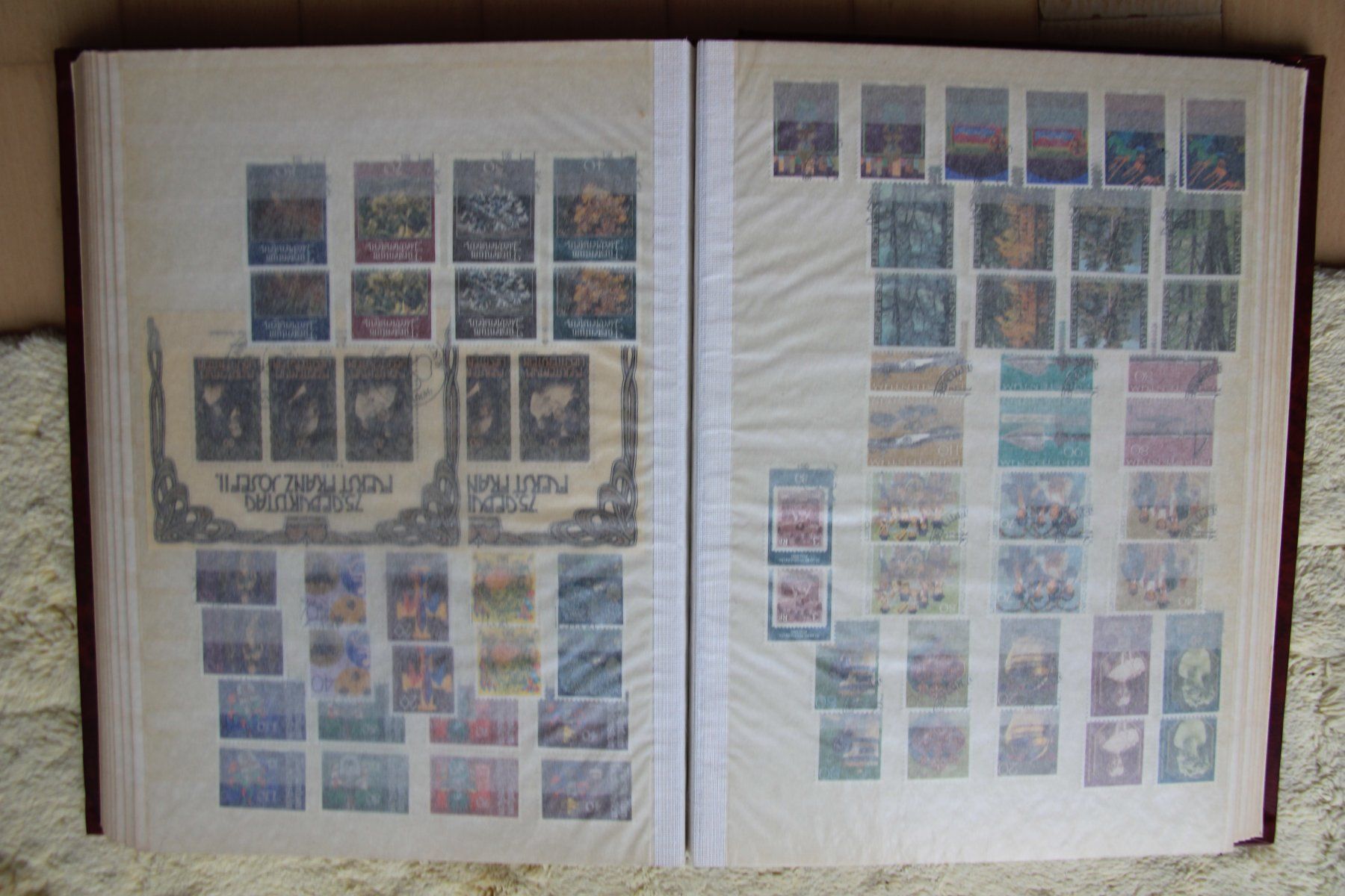 Alle Briefmarken: Sammlung Lichtenstein in rotem Album – Gebraucht aus Schlieren von Sternstunde2 4