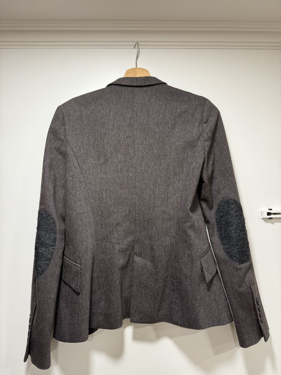 Zara Giacche: ZARA Stylish Wool-Blend Blazer with Elbow Patches – Usato da St. Gallen venduto da kka_l9wg 1
