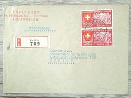 TR96 Enveloppe + Timbre Suisse 1939