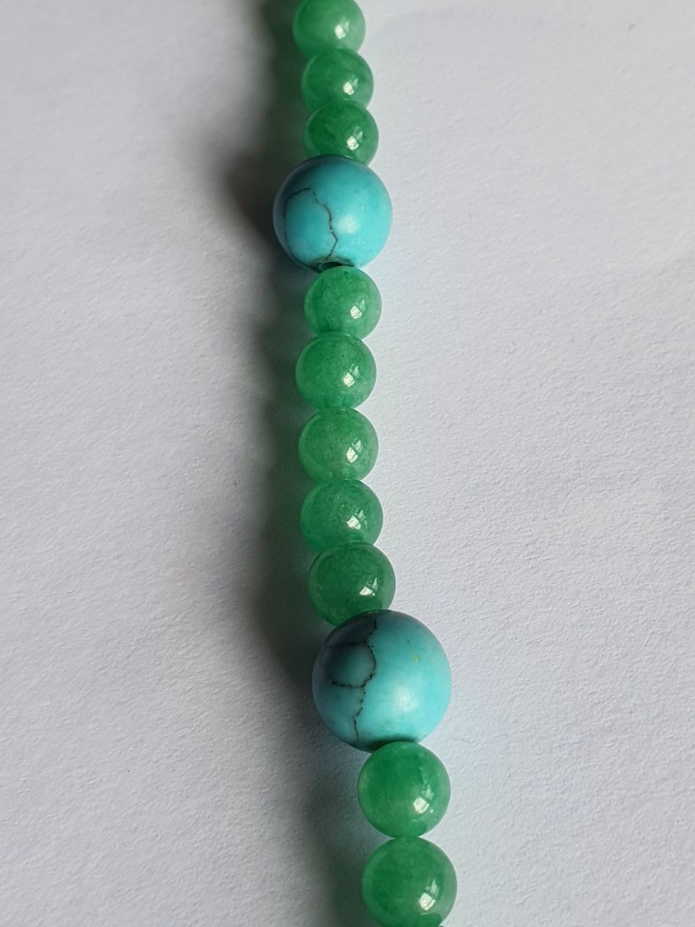 Catenine: Collier Perles et Pendentif Turquoise et Jadéïte – Nuovo e nell'imballaggio originale da Tavannes venduto da Alkatra-kkk666 3