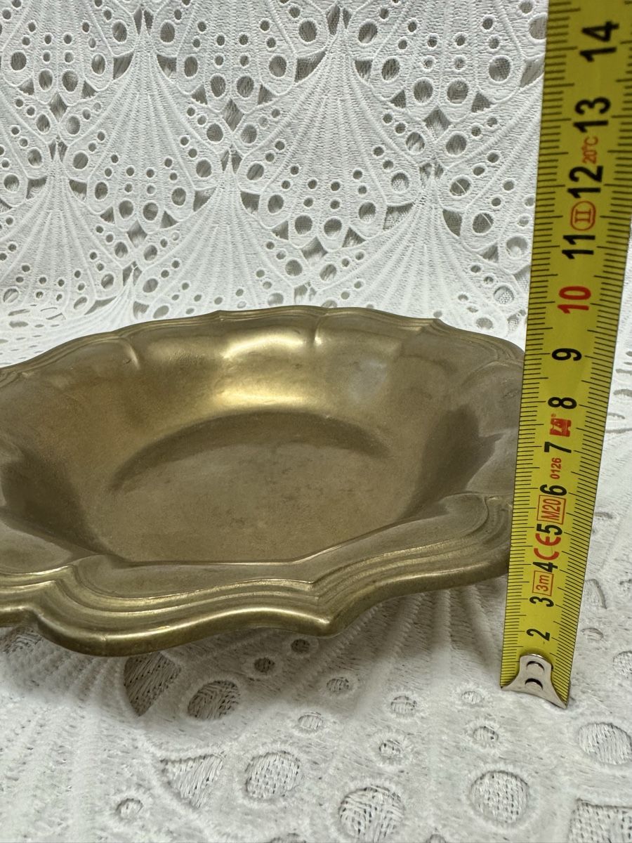 Schalen: Alter Messingschale mit gewelltem Rand 24cm – Gebraucht aus Frenkendorf von Only1 5