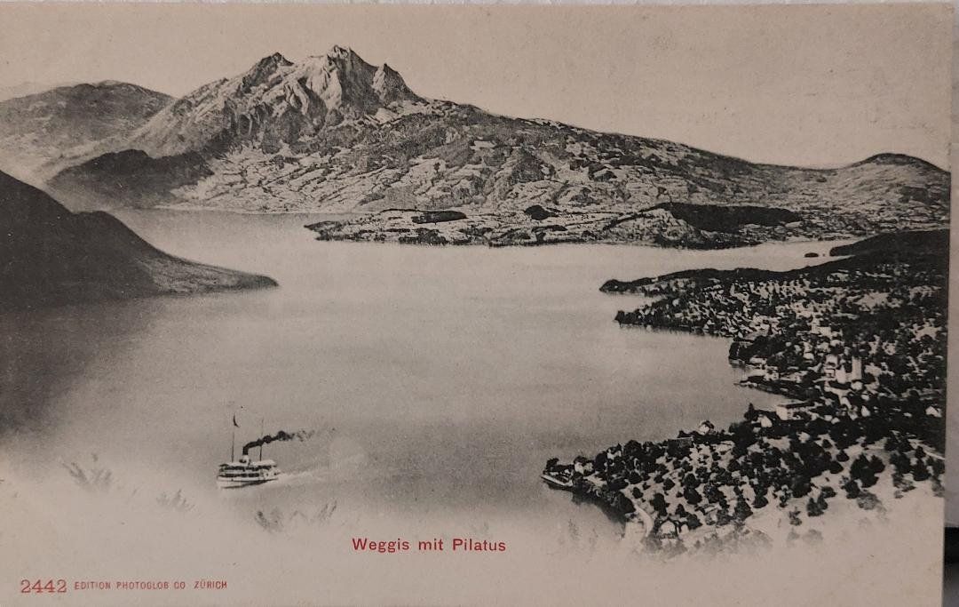 Cartes postales: WEGGIS  &  Pilatus - Dampfschiff – D'occasion à Delémont par Domdom1