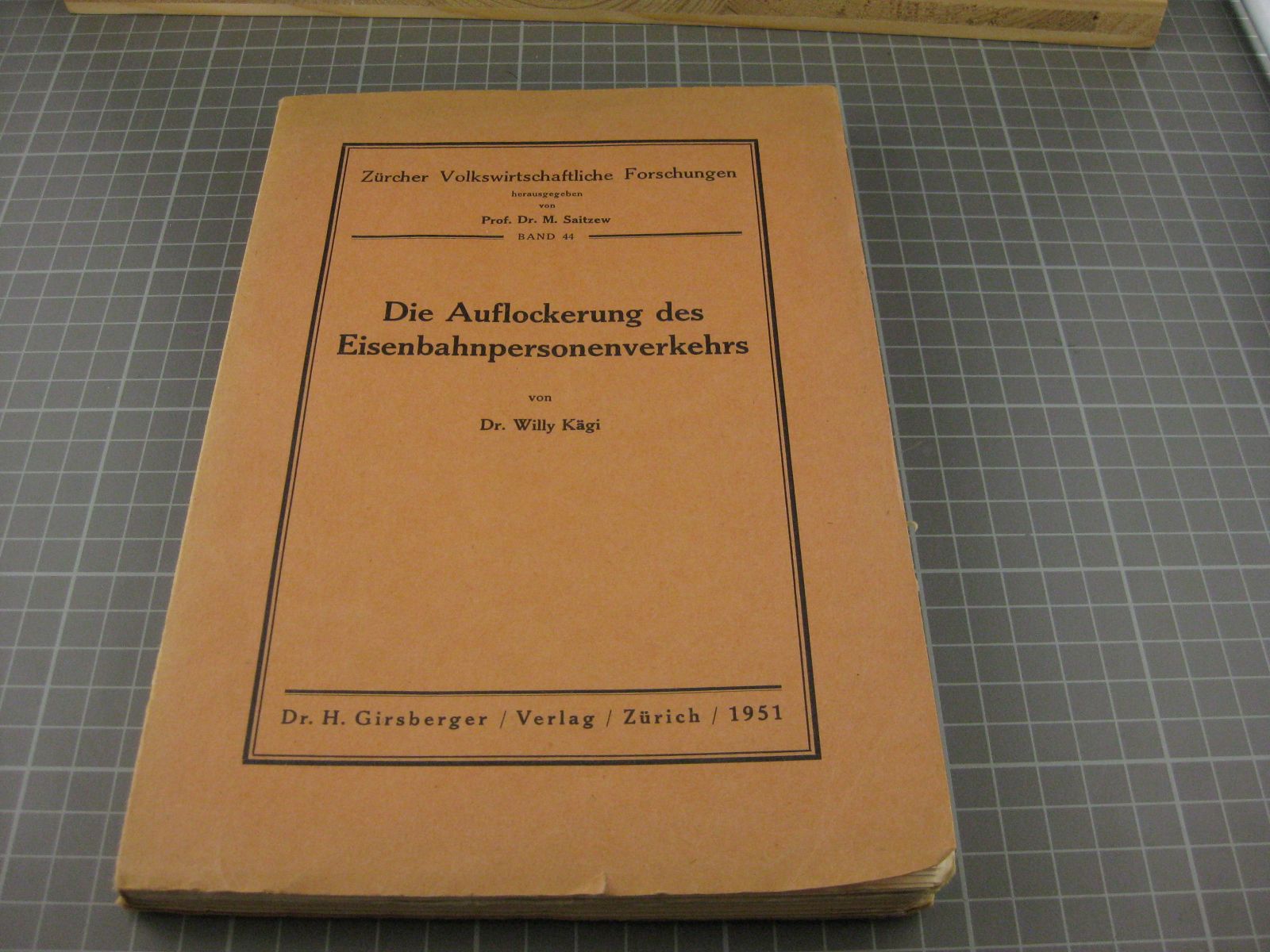 Libri: Die Auflockerung des Eisenbahnpersonenve – Usato da Malters venduto da Marosko