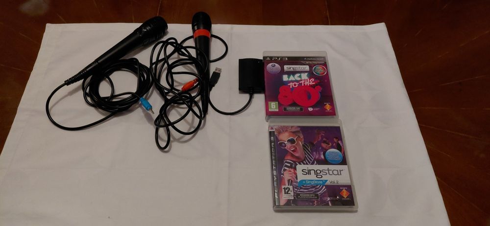 2 Singstar Mikros + Singstar Back To the 80s +Singstar Volum (Gebraucht ...